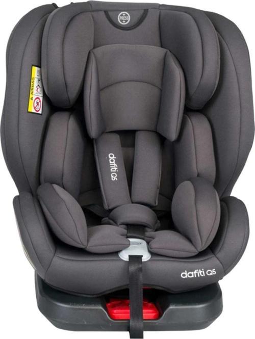 0-36 Kg Top Tether 360 Dönebilen Isofix'Li Oto Koltuğu Çocuk Siyah Oto Koltuğu Gri