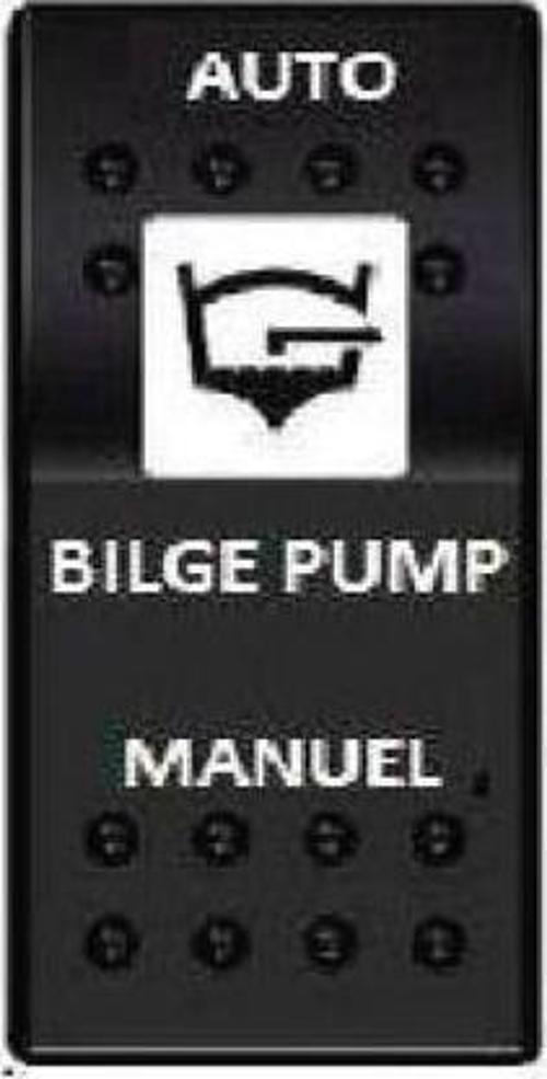 Switch On-Off-(On) 12-24V Manuel-Otomatik Sintine