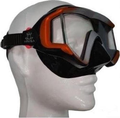Diamond Siyah Silikon Turuncu-Gri Maske
