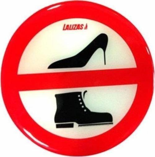 Silikon Sticker "Ayakkabı ile Girilmez"