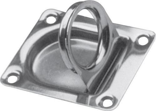 Krom Gömme Kulp 40x40mm