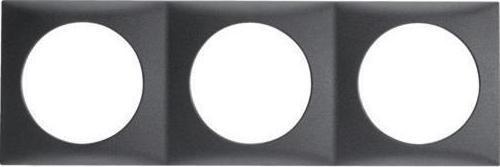 Üçlü Çerçeve Siyah 60x180mm