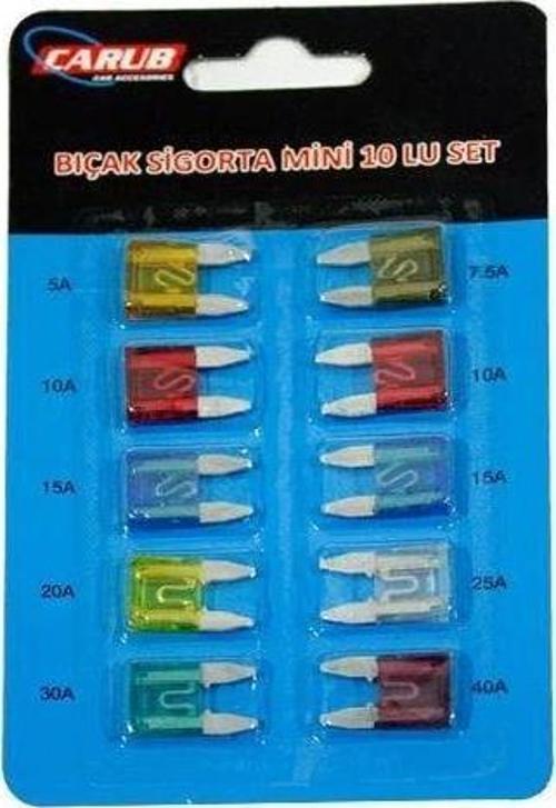 Mini Bıçak Sigorta Seti 10'lu
