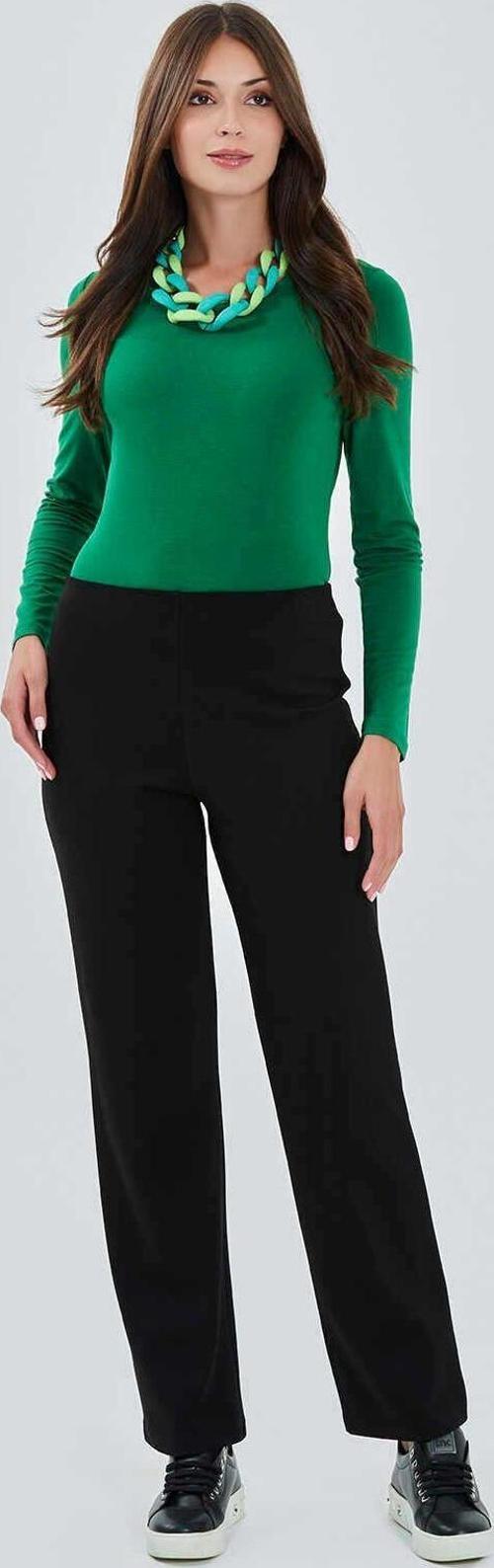 Minimalist Yüksek Bel Düz Kesim Midi Kadın Pantolon