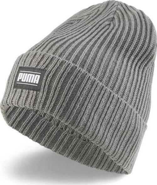Ribbed Classic Cuff Beanie Unisex Gri Şapka 02403803