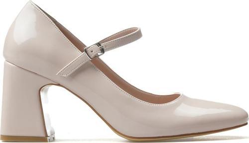 Kadın Kalın Topuklu Ayakkabı 25y Ykş.8250 Z Ten Rugan