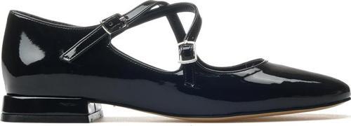 Kadın Günlük Babet Ayakkabı 25y Ykş.8264 Z Siyah Rugan