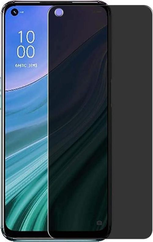 Oppo A74 4G Uyumlu Gizlilik Filtreli Hayalet Ekran Koruyucu Cam(2 Adet)
