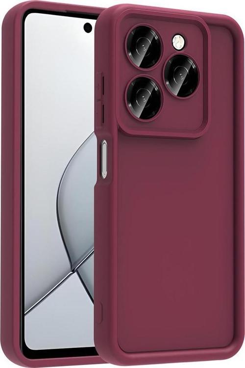 Tecno Spark 20C Uyumlu Kamera Korumalı Çıkıntılı TPU Silikon Kılıf