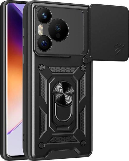 Huawei Pura 70 5G Uyumlu Kamera Koruma Sürgülü Standlı Tank Kılıf