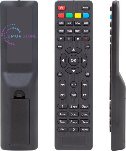 Marginal HD Slim Uydu Alıcı Kumanda (IPTV - VOD Tuşlu)