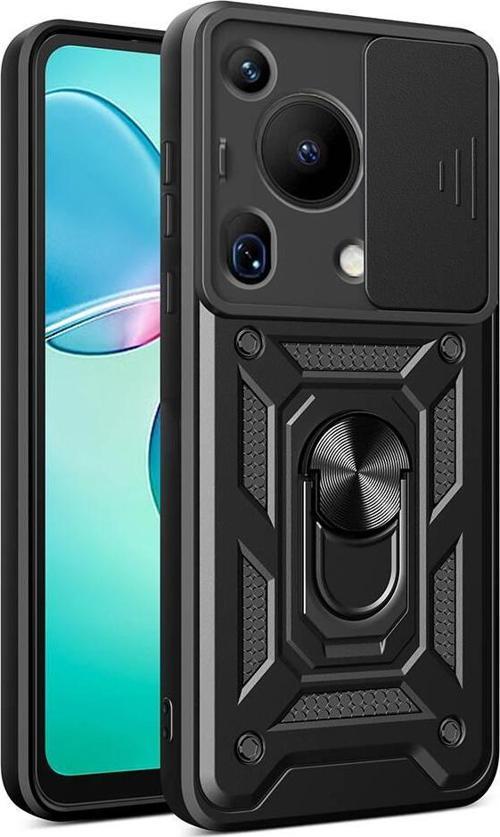 Huawei Pura 70 Ultra Uyumlu Kamera Koruma Sürgülü Standlı Tank Kılıf