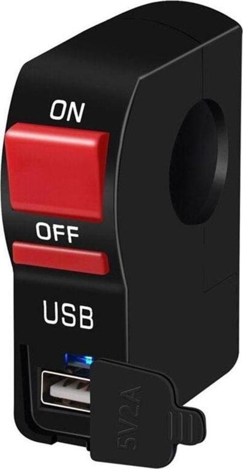 Gidon Tipi Usb Girişli Motosiklet Aç Kapa Butonu