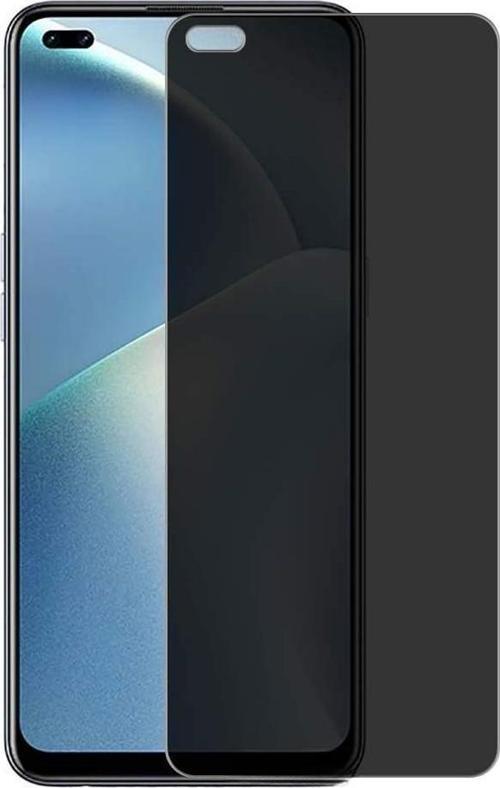 Oppo Reno 4 Lite Uyumlu Gizlilik Filtreli Hayalet Ekran Koruyucu Cam(2 Adet)
