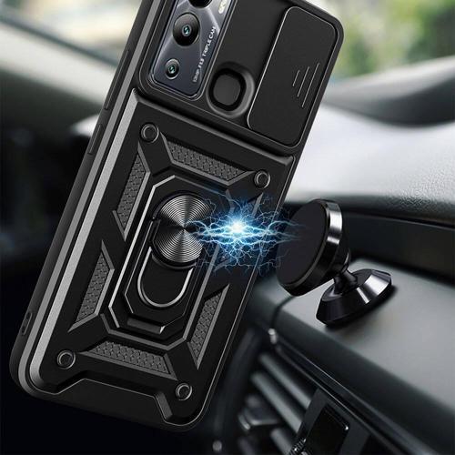İnfinix Hot 12i Uyumlu Kamera Koruma Sürgülü Standlı Tank Kılıf