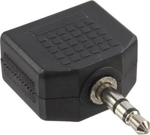 3.5 Mm Stereo Erkek - 3.5 Mm 2 Dişi Çevirici Jack