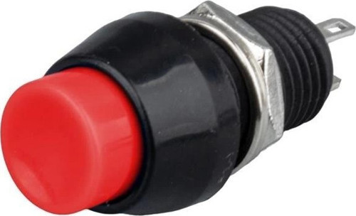 IC-191 Kırmızı 2 Pin Basmalı On-Off Anahtar Buton 10mm