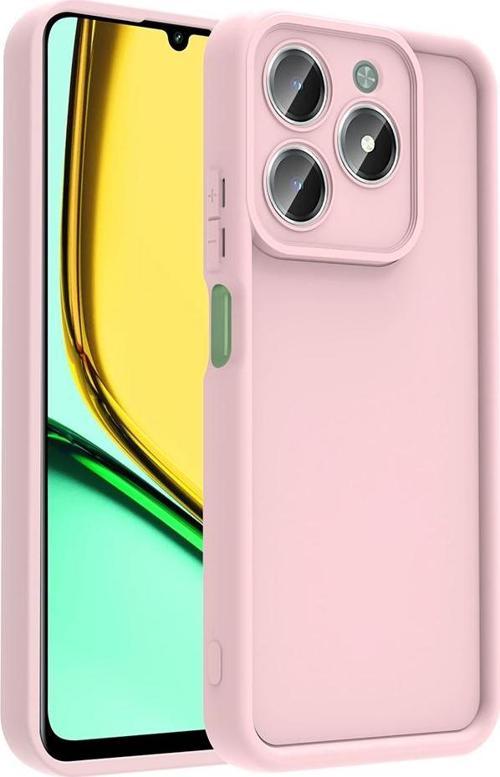 Realme C61 Uyumlu Kamera Korumalı Çıkıntılı TPU Silikon Kılıf