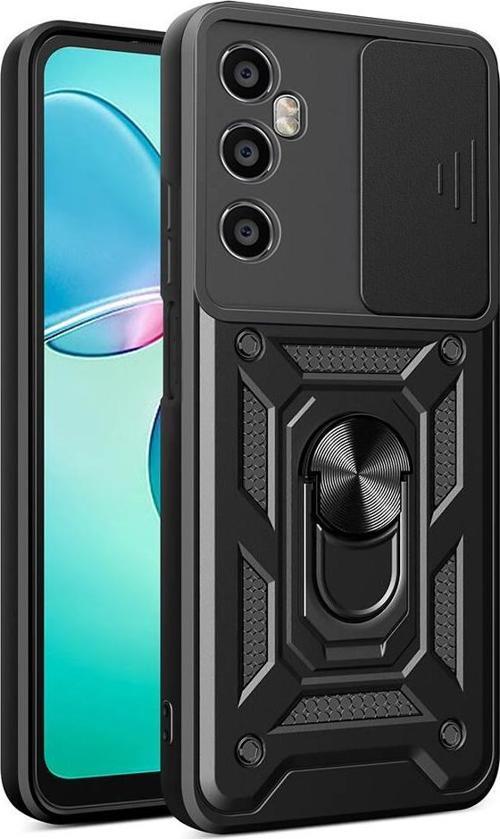 Realme C65 4G Uyumlu Kamera Koruma Sürgülü Standlı Tank Kılıf