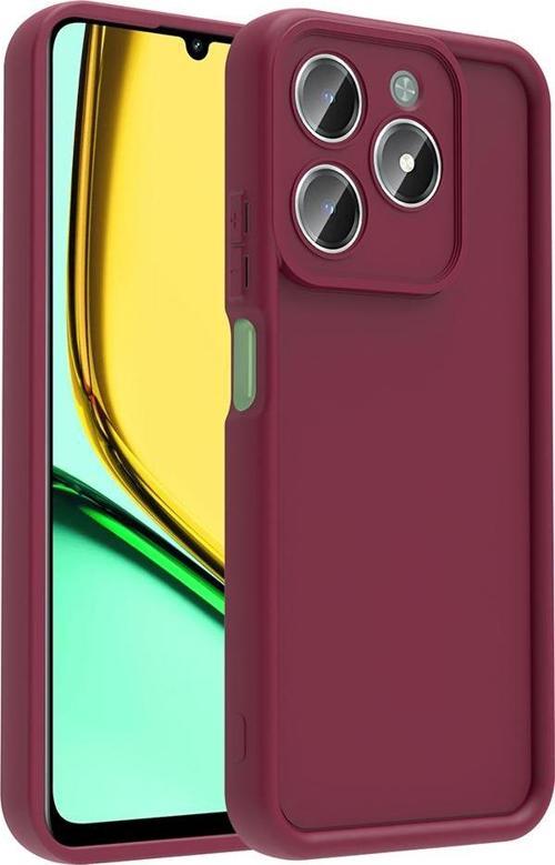 Realme C61 Uyumlu Kamera Korumalı Çıkıntılı TPU Silikon Kılıf