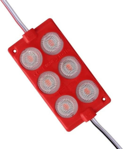 24 Volt 3 Watt Kırmızı 3030 Cob Modül Led 75*40