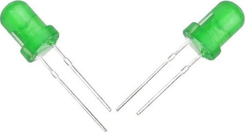 Halmet Mantar Led 5mm Yeşil Mat