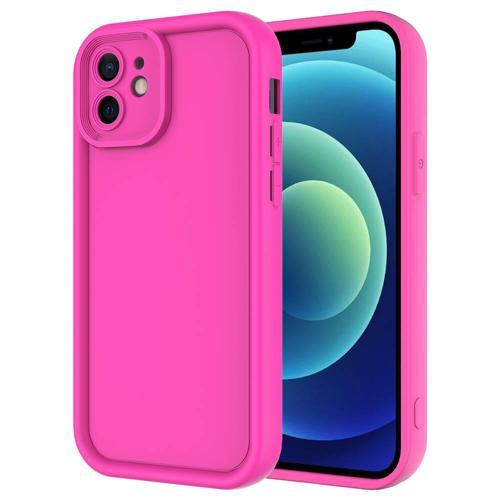 iPhone 12 Uyumlu Kamera Korumalı Çıkıntılı TPU Silikon Kılıf