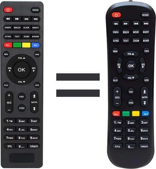 Vip Full HD Uydu Alıcı Kumandası