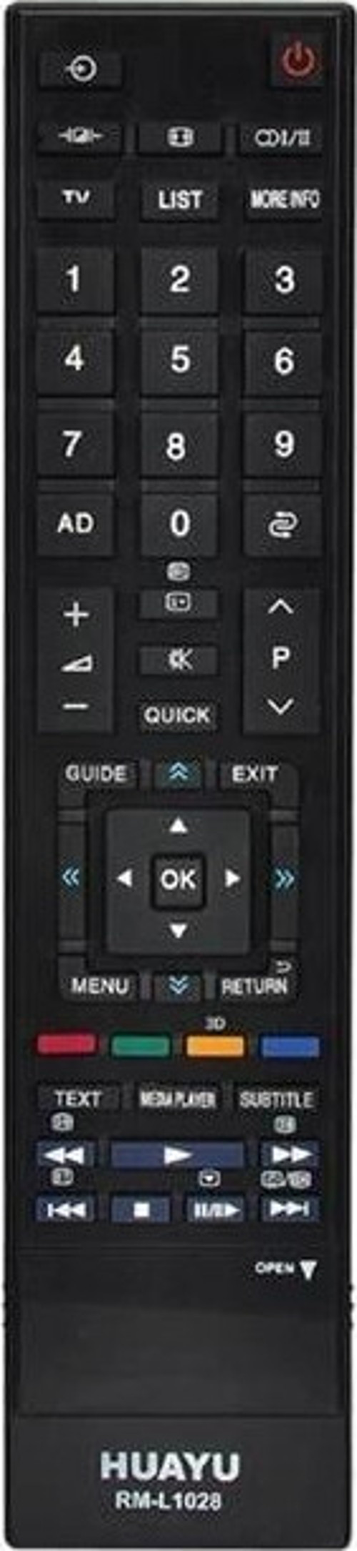 RM-L1028 3D Lcd-Led Tv Kumandası