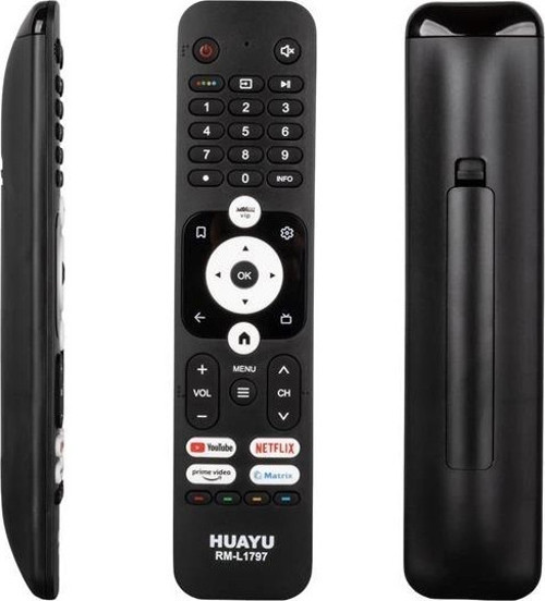 RM-L1797 Haier YouTube-Netflix-Prime Video Tuşlu LCD-LED TV Kumanda