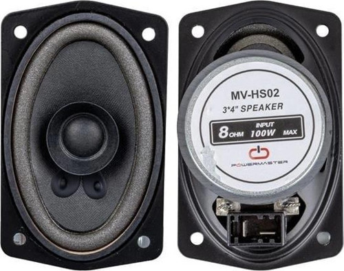 MV-HS02 3X4'' 7.5X10 Cm 8 Ohm Max 100 Watt Oval Oto Hoparlör