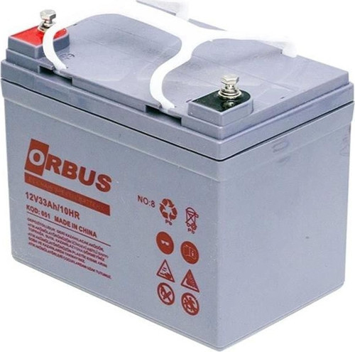 12 Volt 33 AH Jel Tip Engelli Araç Aküsü (126x194x170Mm)
