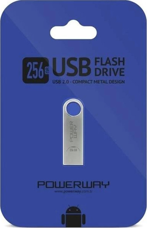 256GB Metal Flash Bellek 2.0 USB Bellek