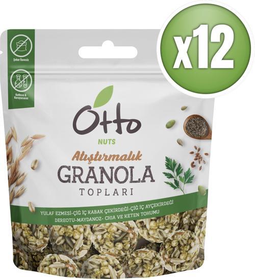 Maydonozlu Dere Otlu Granola Topları 12 x 25 g