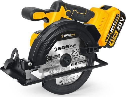 165mm AKÜLÜ DAİRE TESTERE / 4.0 Ah TEK AKÜLÜ / KÖMÜRSÜZ