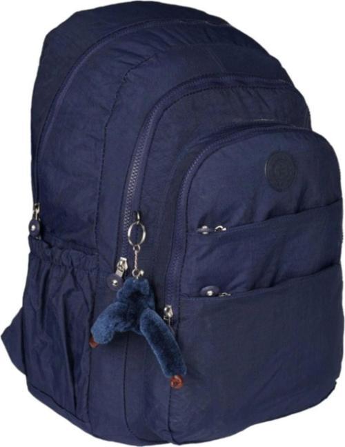 Krinkıl Su Geçirmez Astarlı Kumaş Okul Seyahat Sırt Çantası 1625