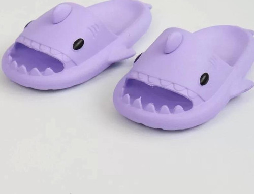 WG500 Köpekbalığı Mor Unisex Tam Ortopedik Terlik Shark Slides