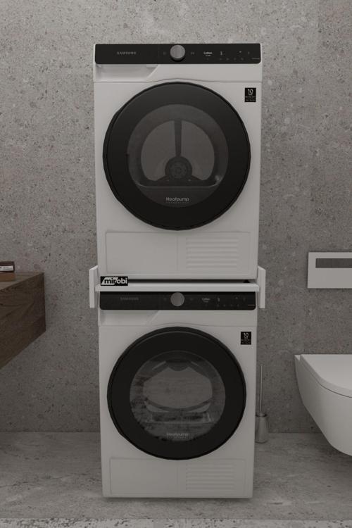 Lumi Banyo Dolabı Çamaşır Ve Kurutma Makinesi Rafı Dolabı Kurutma Makinesi Bağlantı Aparatı B
