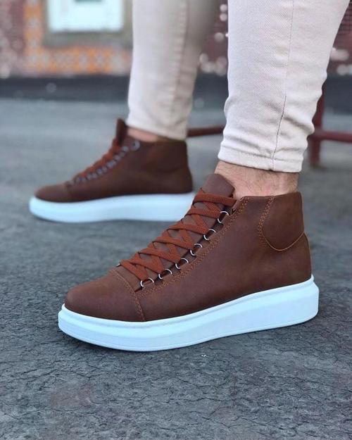 Taba Bağcıklı Sneakers  Yarım Bilek Bot