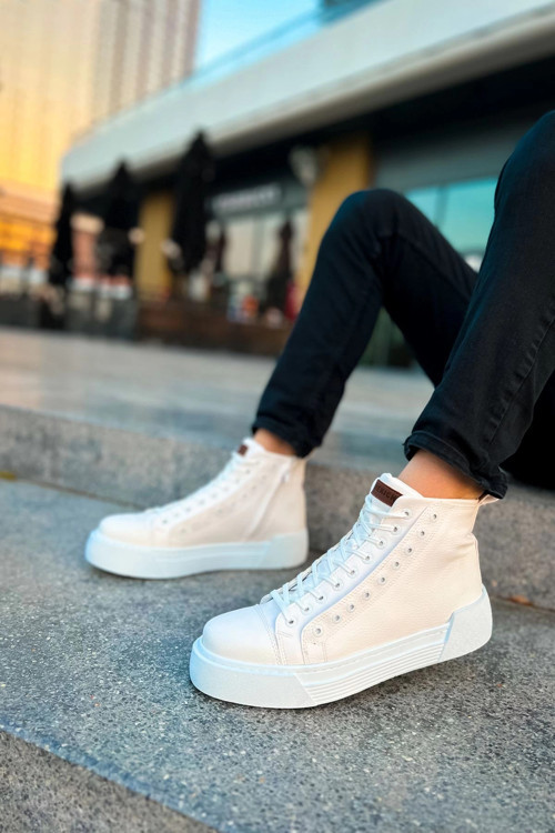MD167 GBT Blazer Erkek Bot BEYAZ / BEYAZ