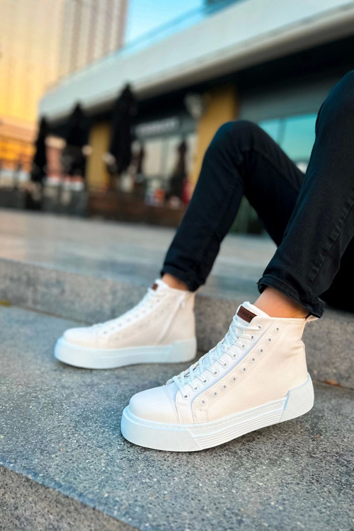 MD167 GBT Blazer Erkek Bot BEYAZ / BEYAZ