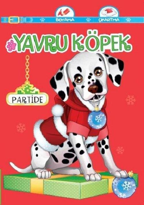 Yavru Köpek Partide-Boyama Çıkartma