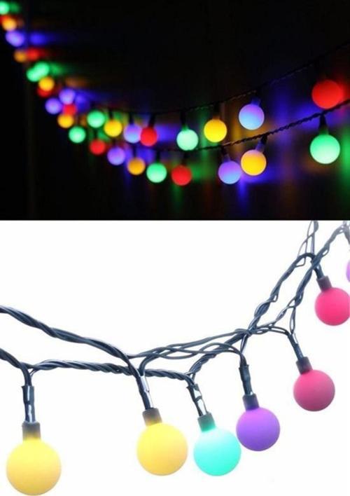 Dekoratif Minik Top 40 Ledli Dekoratif Dolama Led Işık (Rgb)
