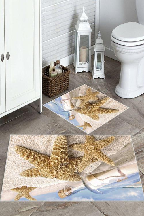 Multi  Kaymaz Taban Deniz Yıldızı Banyo Paspas  BP-28