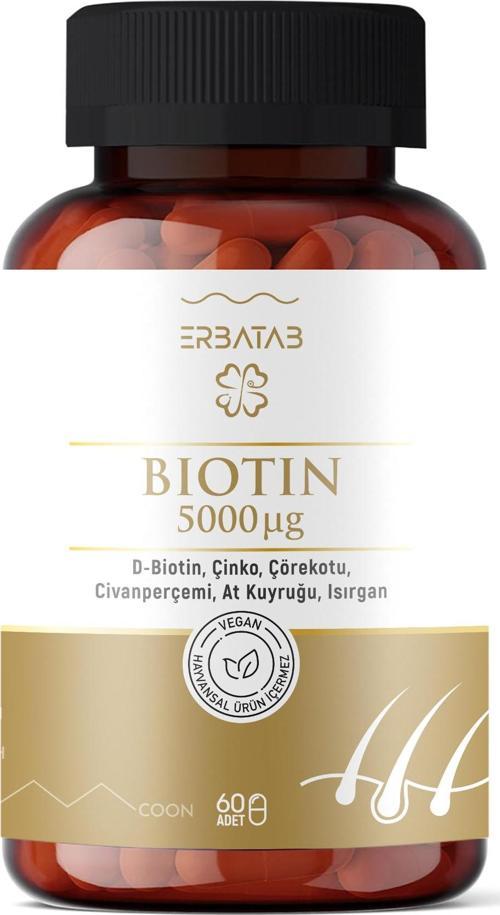 Biotin (Çinko Çörekotu Civan Perçemi At Kuyruğu Isırgan Ekstresi) 60 Kapsül