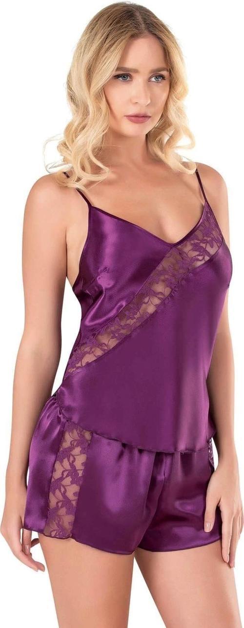 Miss Mor Saten Babydoll Şort Takımı