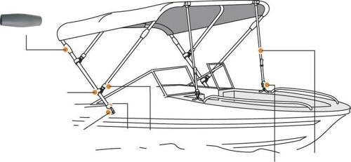 Tente Konnektörü 22mm