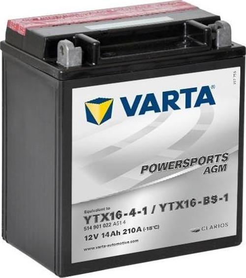 YTX16-4-1 / YTX16-BS-1 AGM Motosiklet Aküsü 14Ah