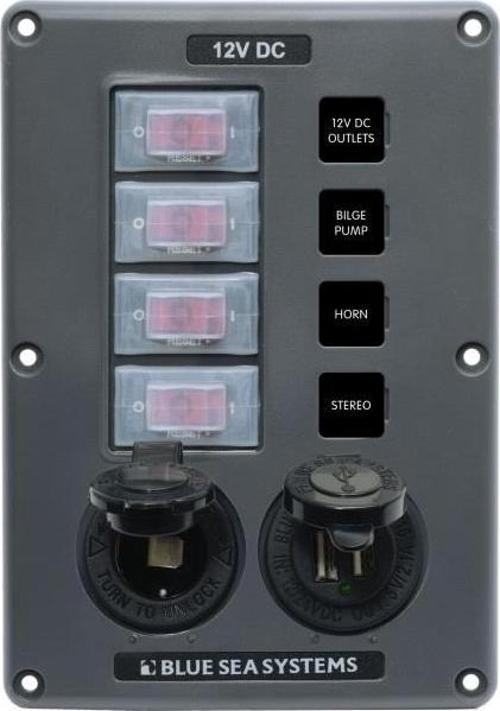 Blue Sea Switch Panel 4lü