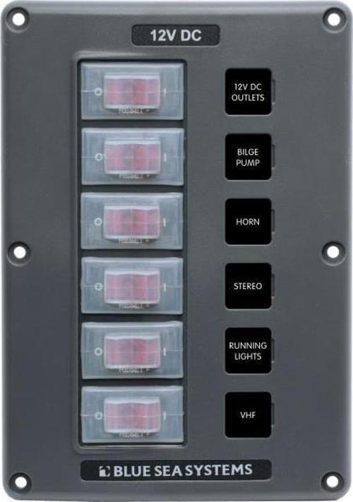 Blue Sea Switch Panel 6lı 